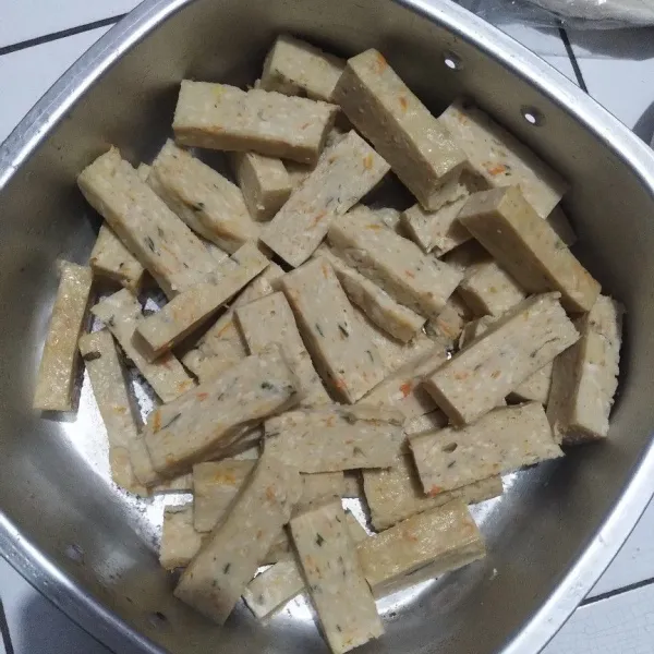 Setelah dingin potong-potong.