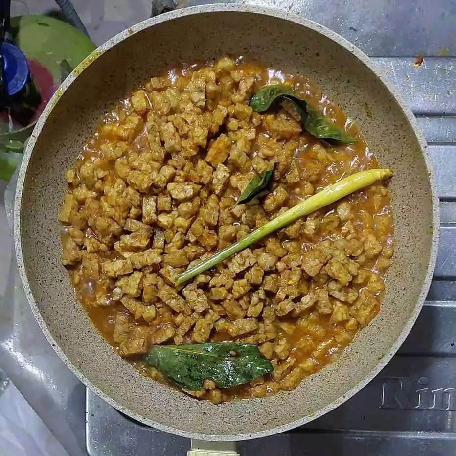 Step 9 Sambal Goreng Tempe