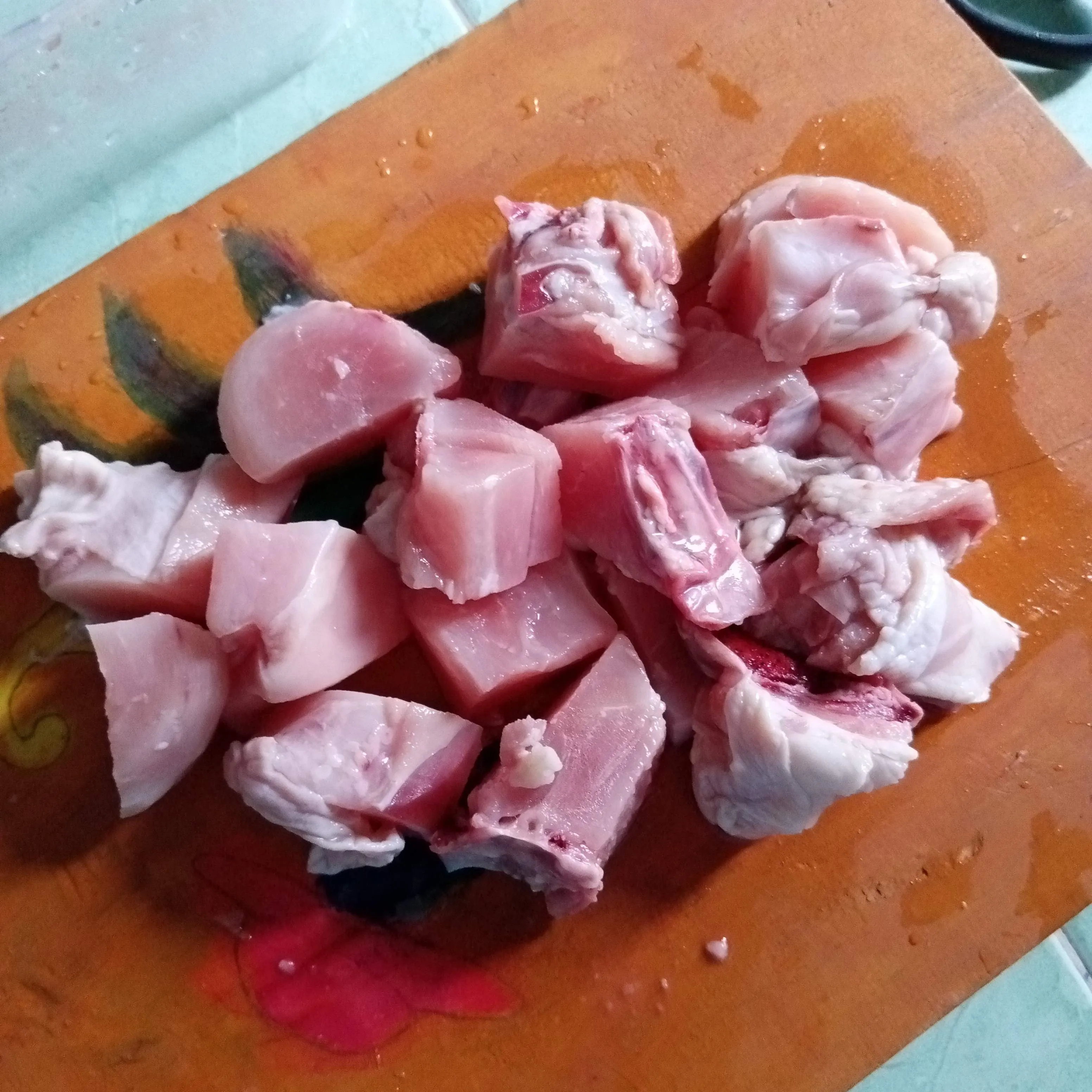 Step 1 Chicken Popcorn