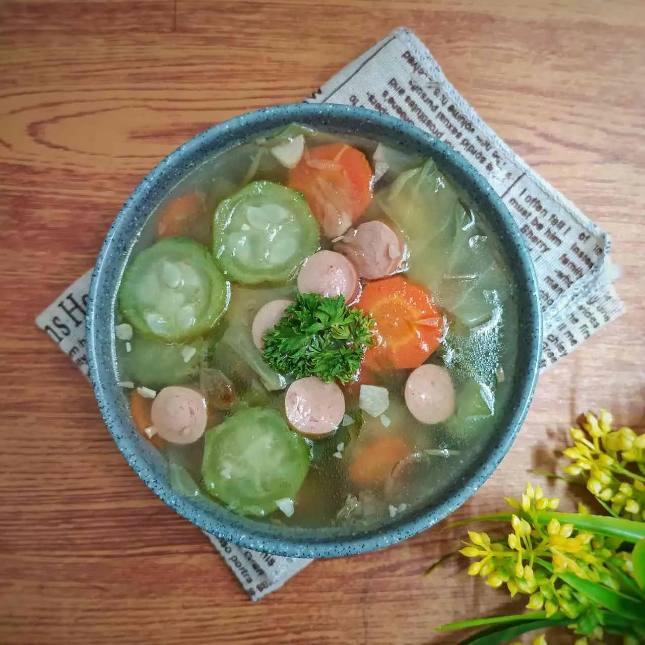 Sop Oyong Sosis