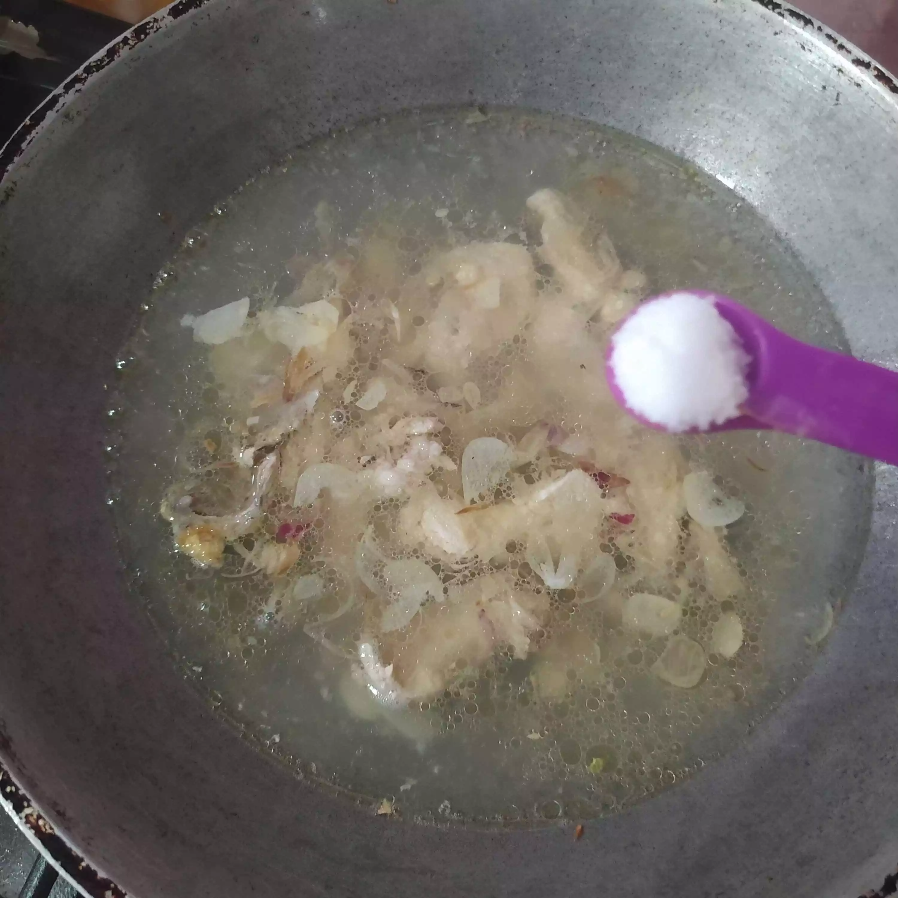 Step 3 Sup Ayam Sawi Putih