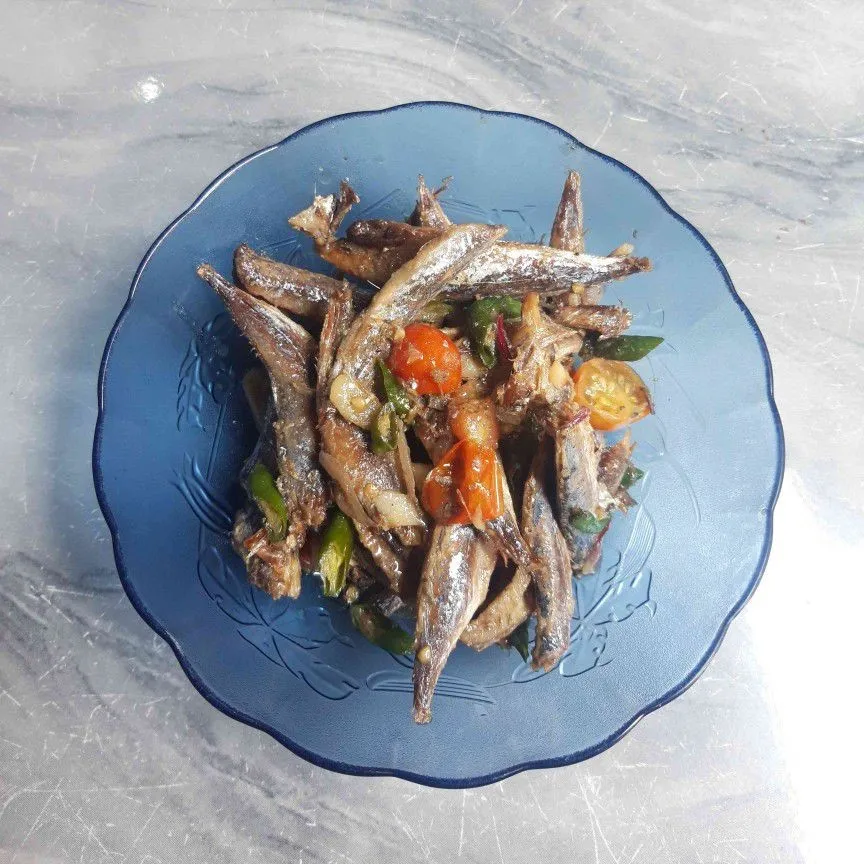 Tumis Ikan Asin Kukus
