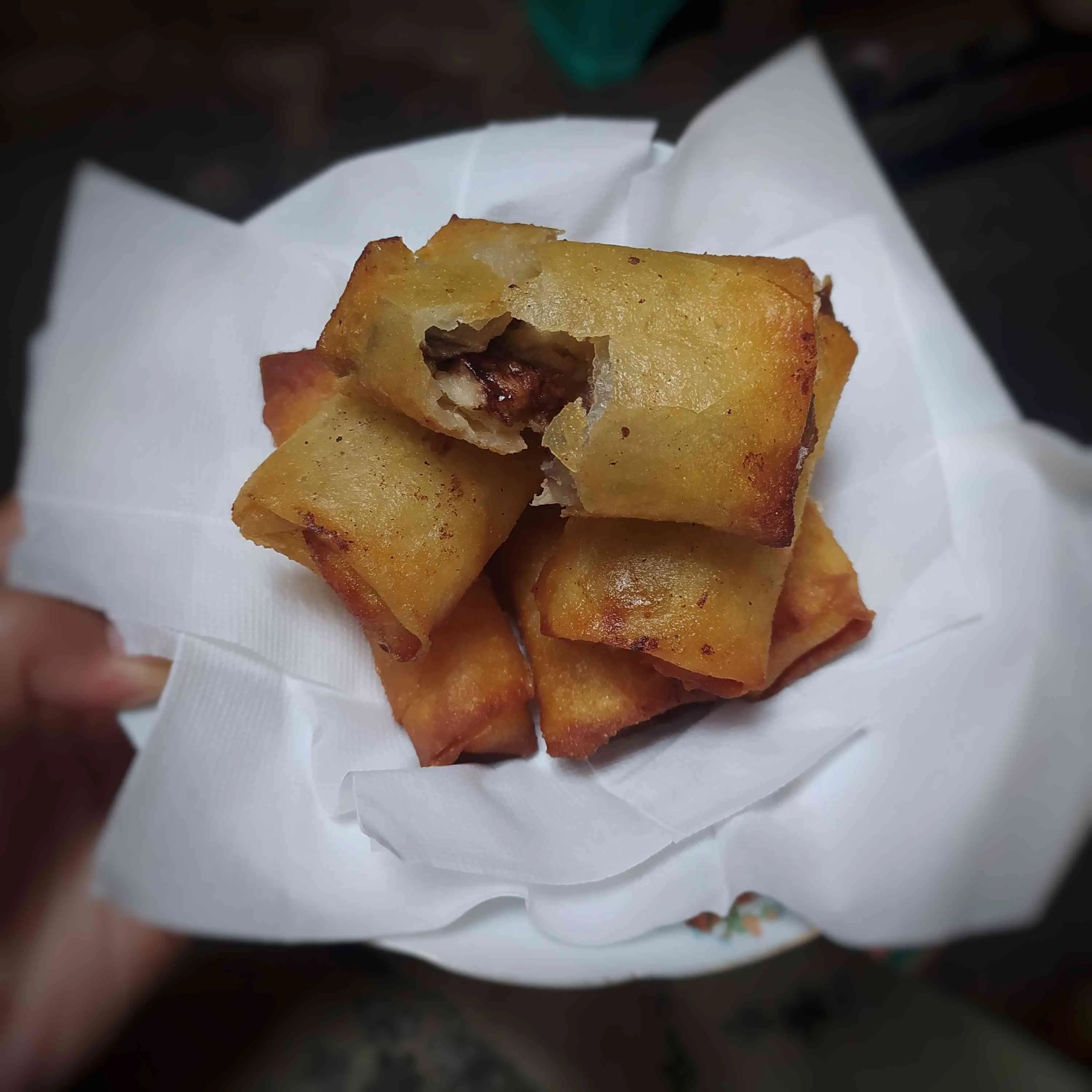 Lumpia Isi Pisang Coklat