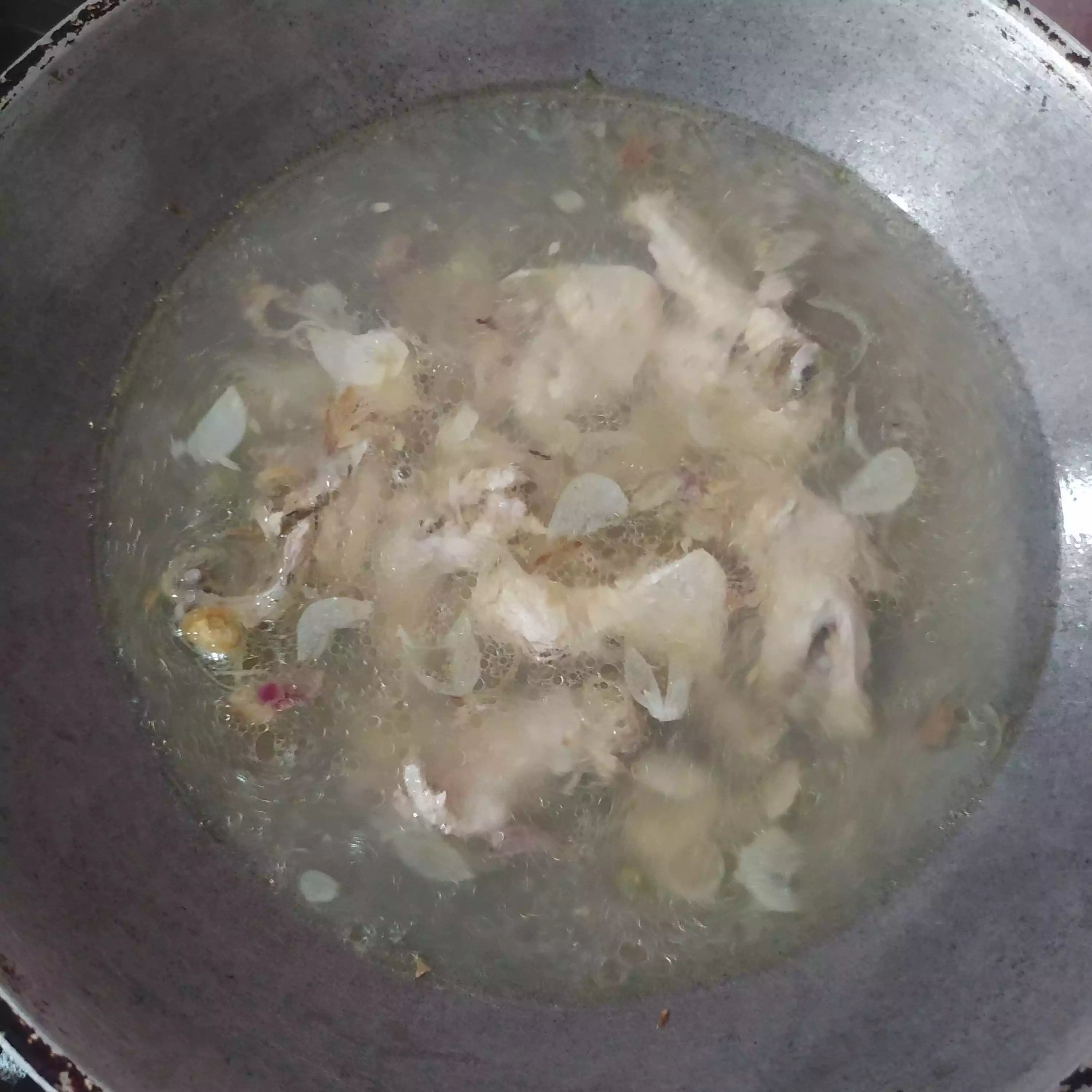 Step 2 Sup Ayam Sawi Putih