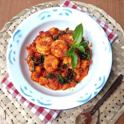 Udang Balado Mix Tahu Kemangi