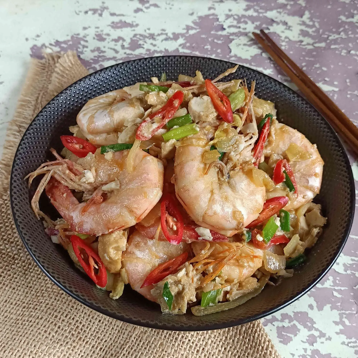 Udang Goreng Telur Asin