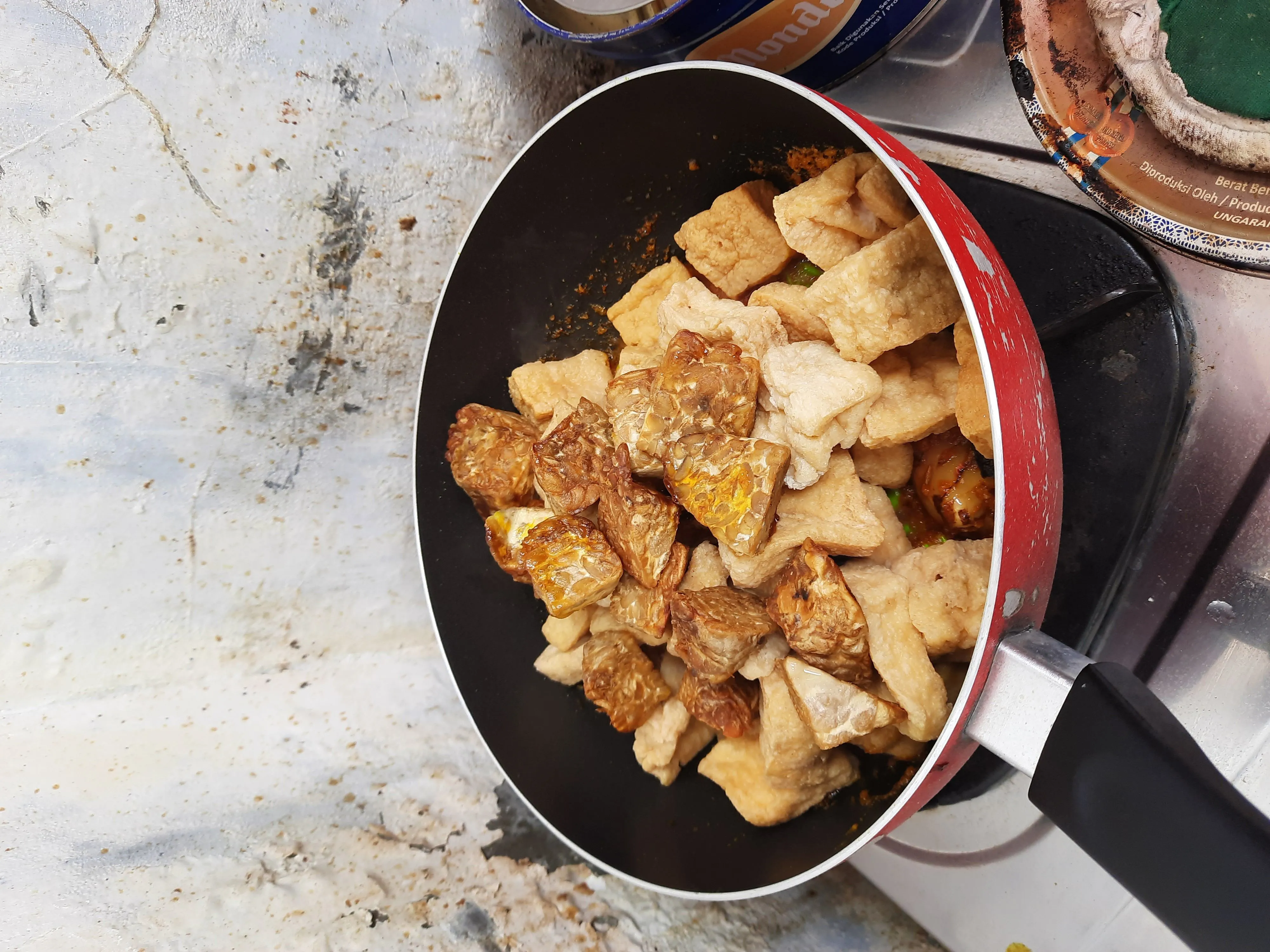 Step 3 Tahu dan Tempe Nyemek Bumbu Pete Hot