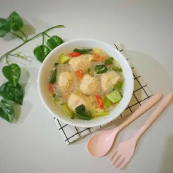 Bihun Bakso Kuah Simpel