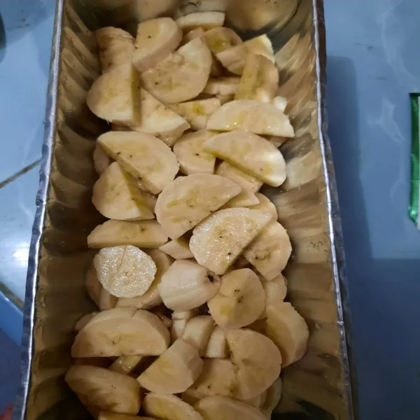 Tata pisang dalam cetakan .
