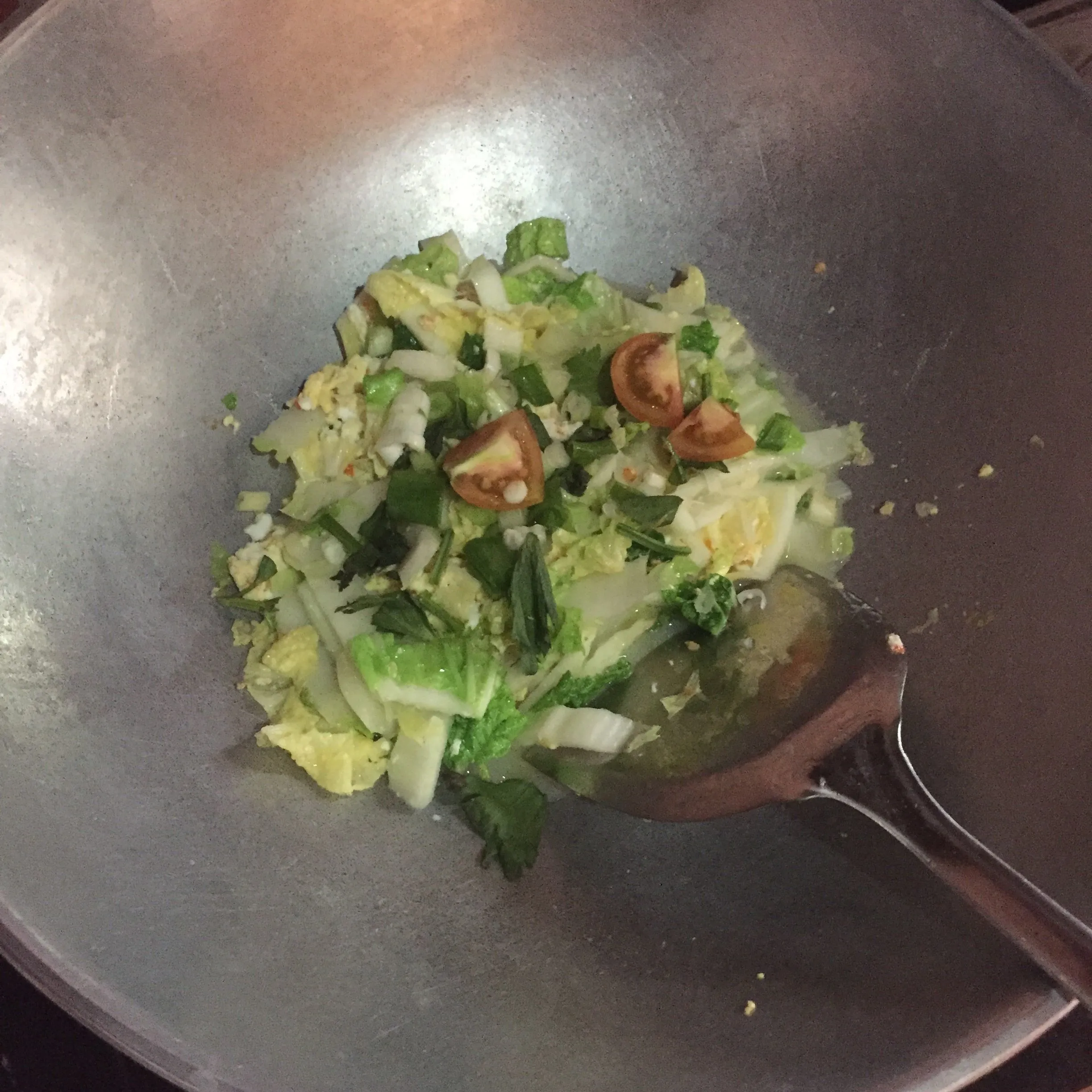 Step 4 Sayur Sawi Telur Pedas