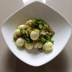 Sambal Ijo Telur Puyuh Udang Pete