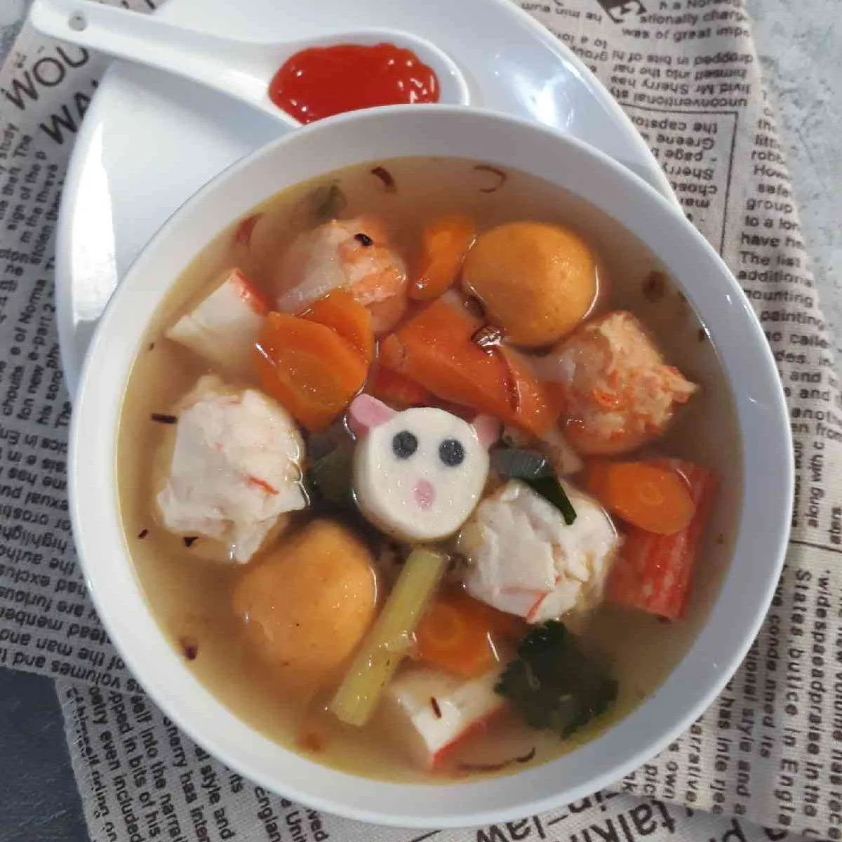 Sop Bakso Seafood