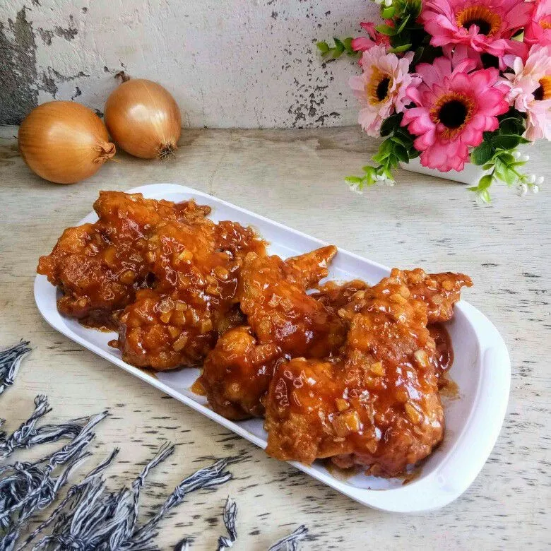 Chicken Wings With Barbeque Sauce