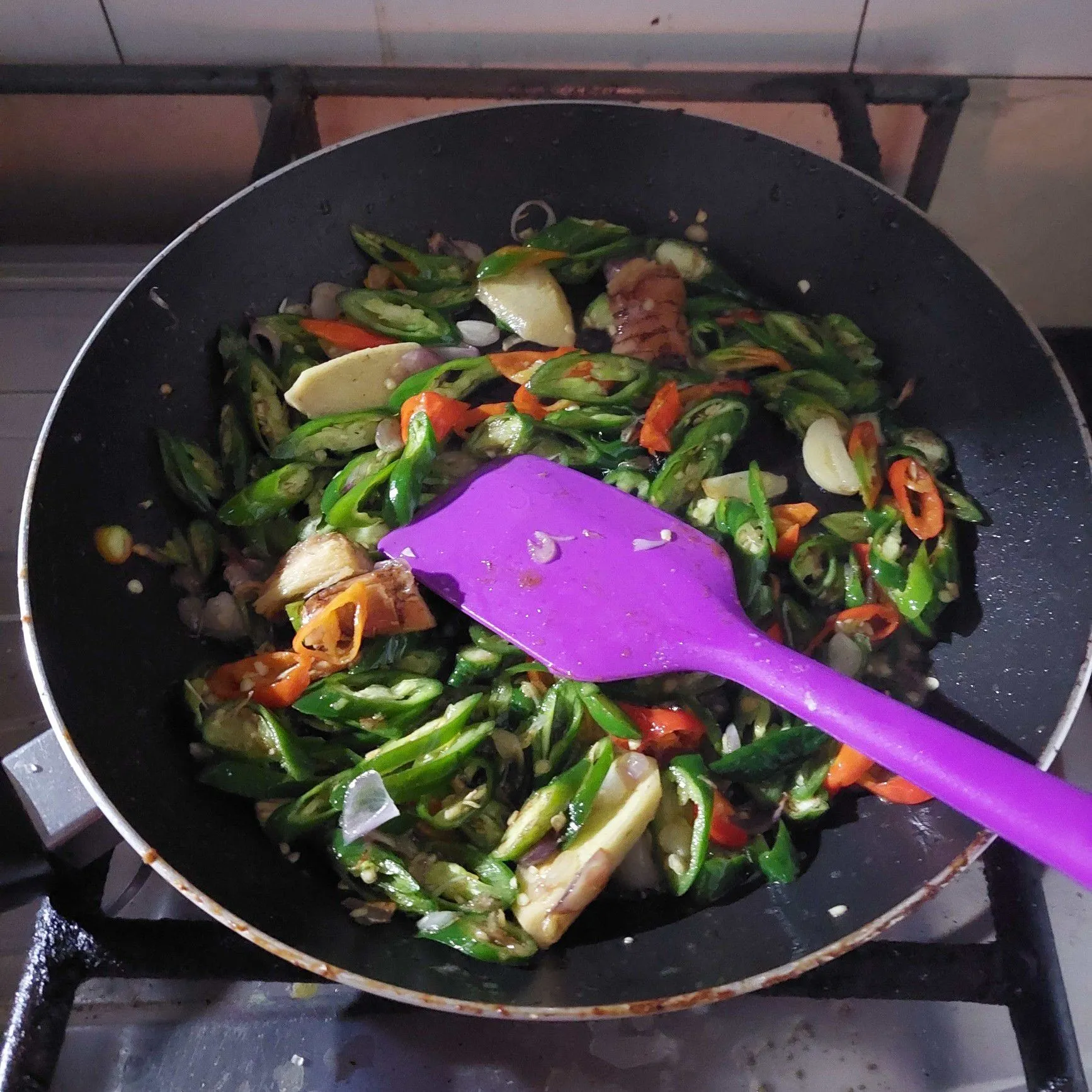 Step 3 Jeroan Ayam Masak Cabe Ijo