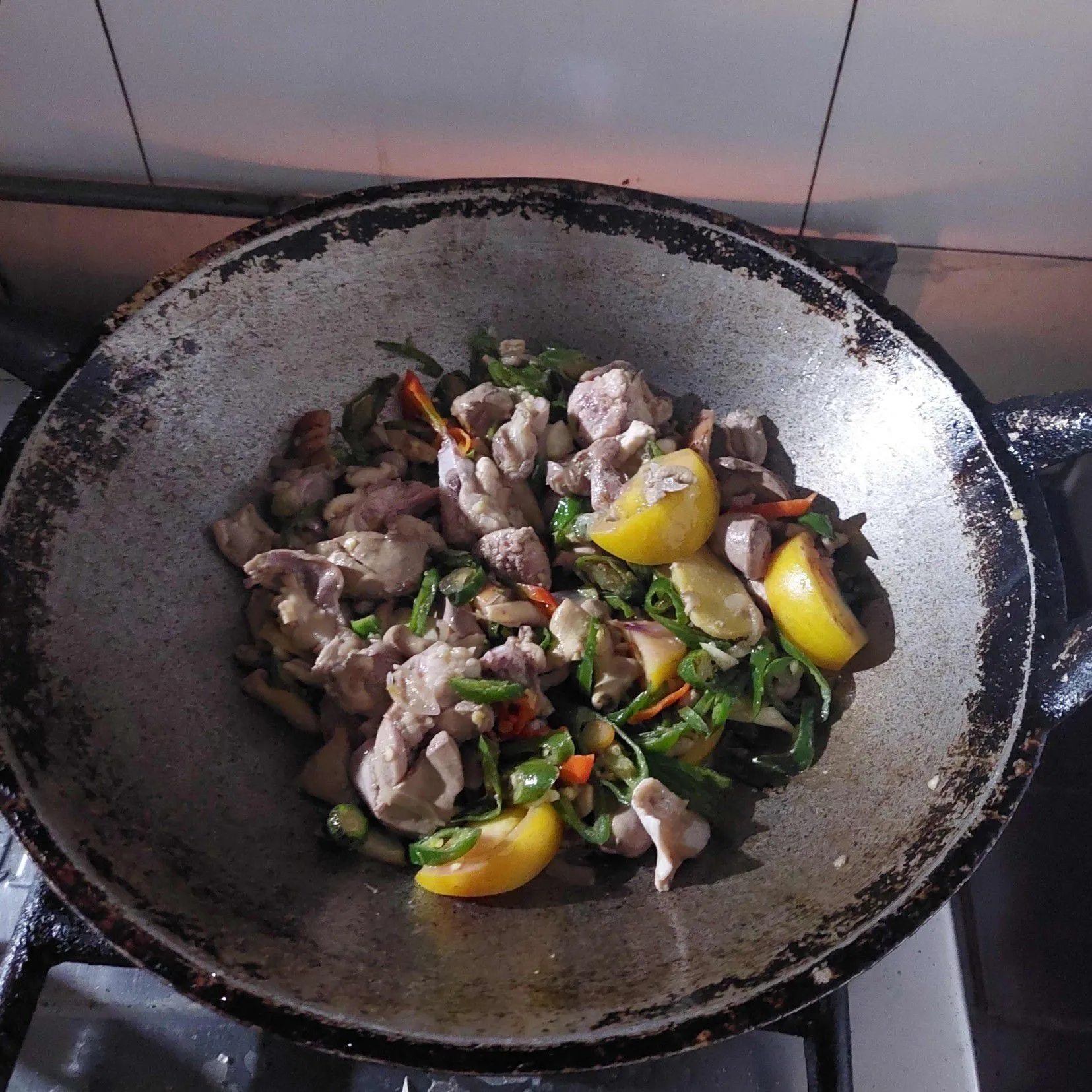 Step 4 Jeroan Ayam Masak Cabe Ijo