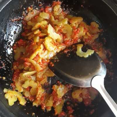 Step 9 Pare Tumis Terasi