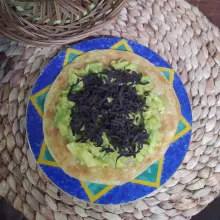 Taburi parutan coklat.