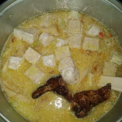 Step 5 Sayur Santan Ikan Pari Asapan