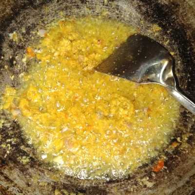 Step 3 Sayur Santan Ikan Pari Asapan