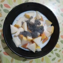 Kemudian tuang larutan fiber creme.