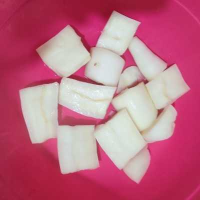 Step 1 Singkong Goreng Empuk