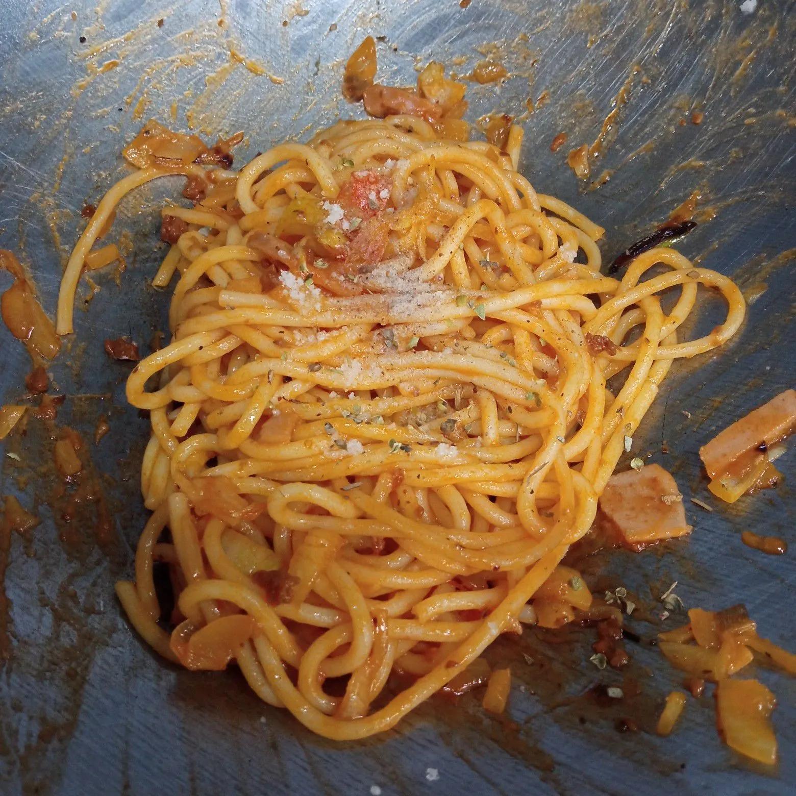 Step 5 Spaghetti Bolognese Sosis Goreng
