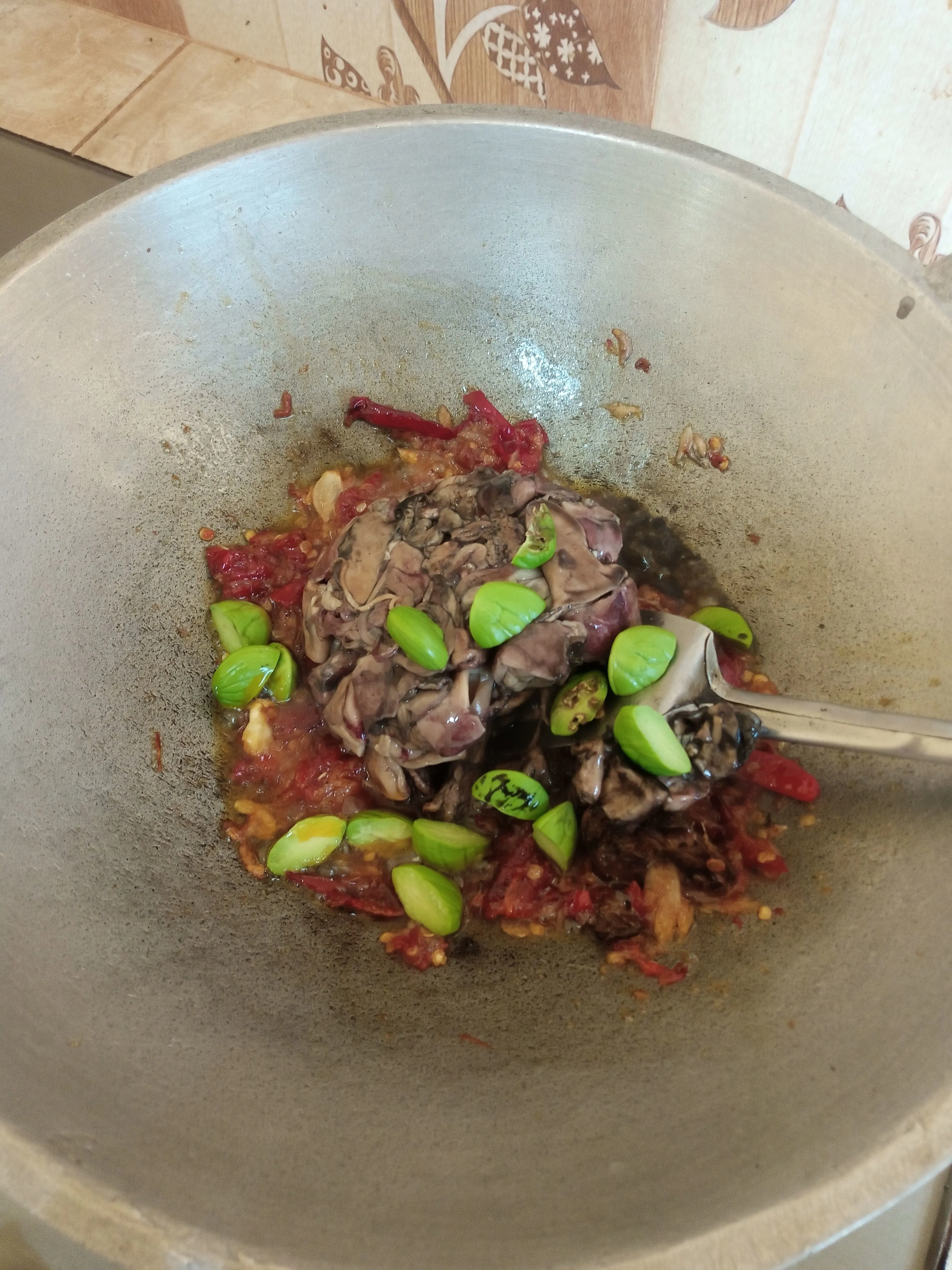 Step 5 Tumis Hitam Cumi Asin Pete