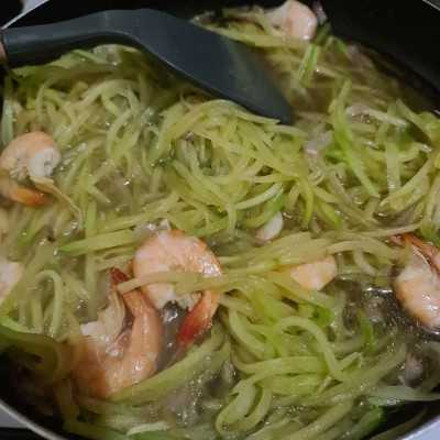 Step 5 Tumis Udang Labu Siam