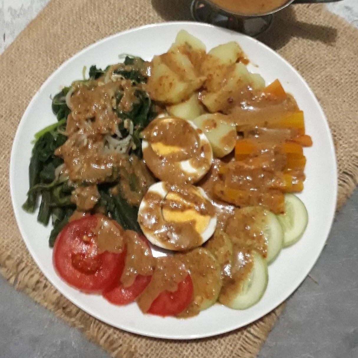 Step 5 Gado-gado Betawi Siram