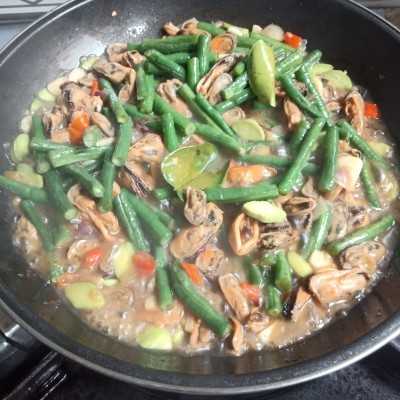 Step 5 Tumis Kerang Hijau Kacang Panjang