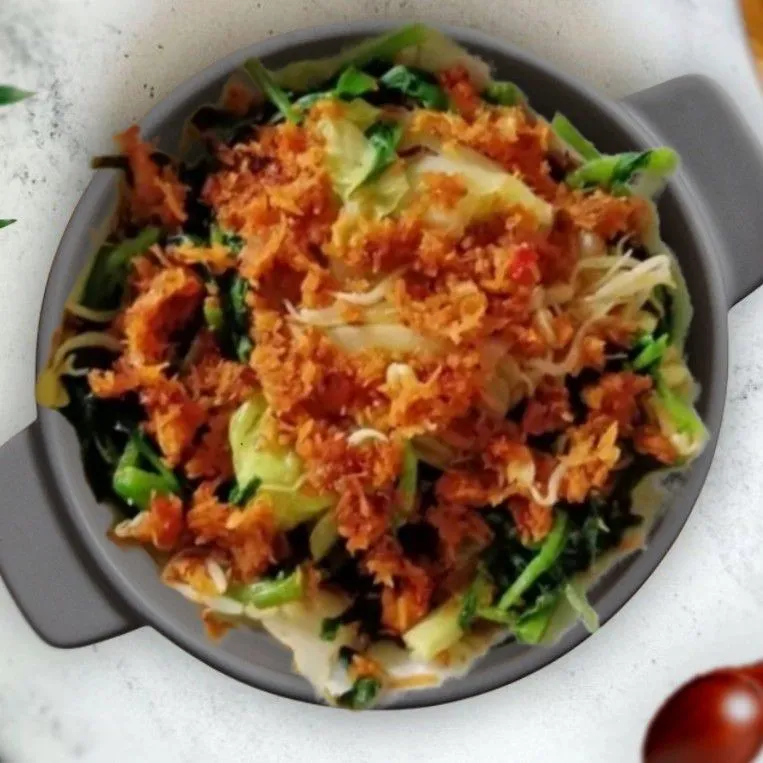 Step 5 Urap Sayur Daun Selada Air
