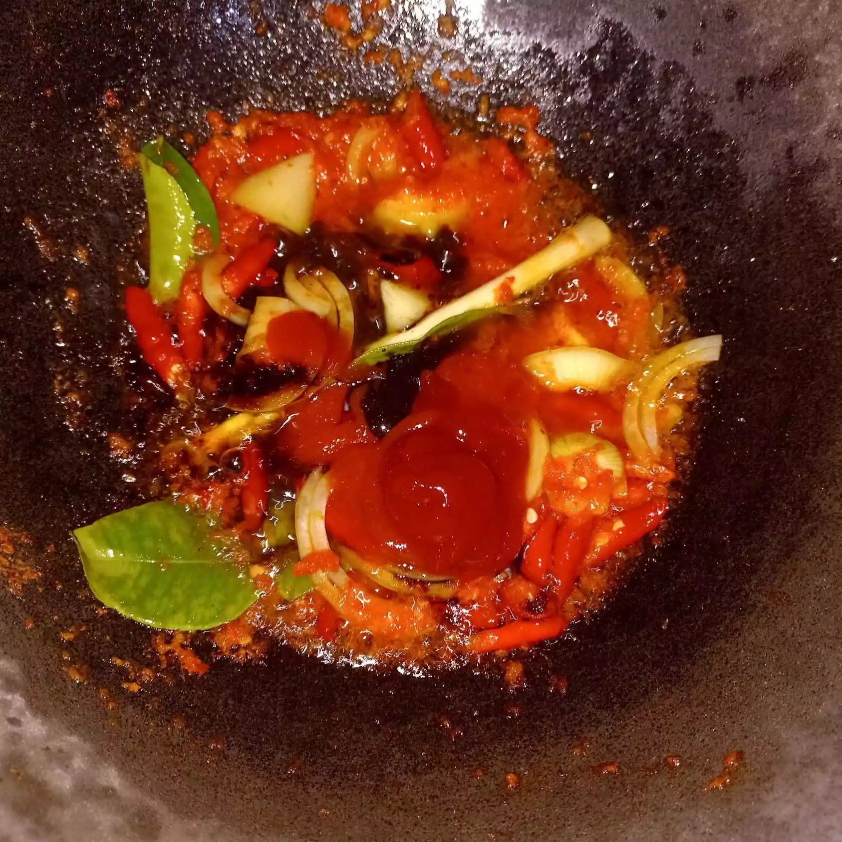 Step 5 Ikan Nila Saus Padang