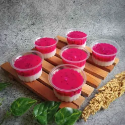 Puding Susu Buah Naga
