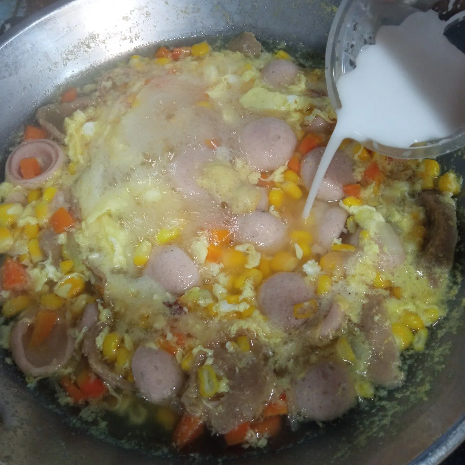 Step 5 Sup Jagung Sosis