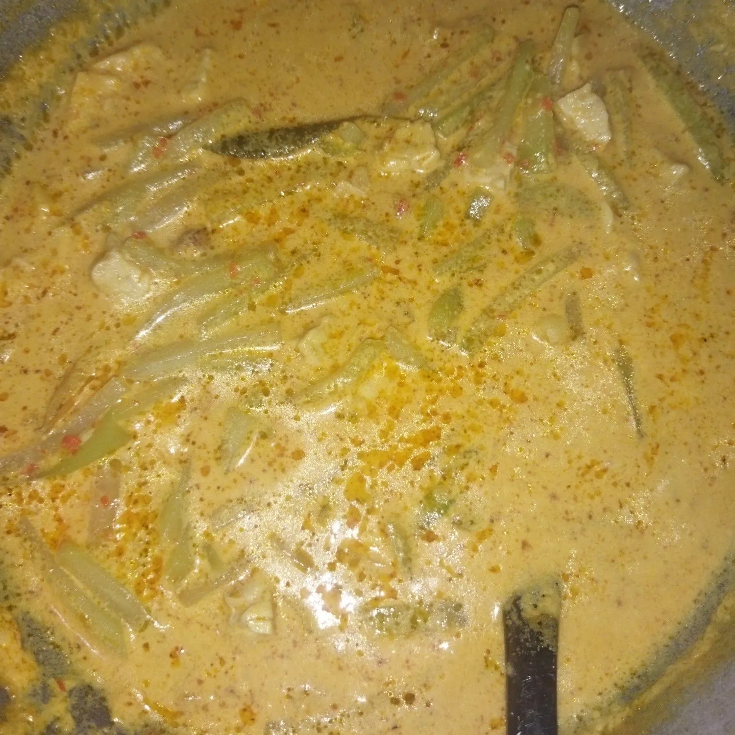Step 9 Lontong Sayur Lodeh Labu Siam