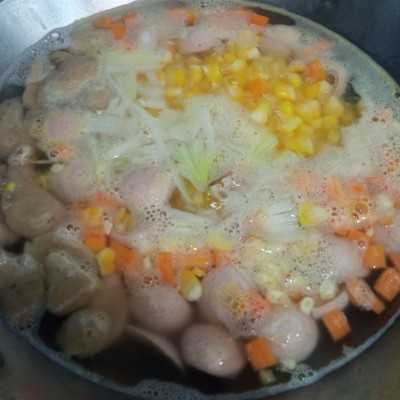 Step 2 Sup Jagung Sosis