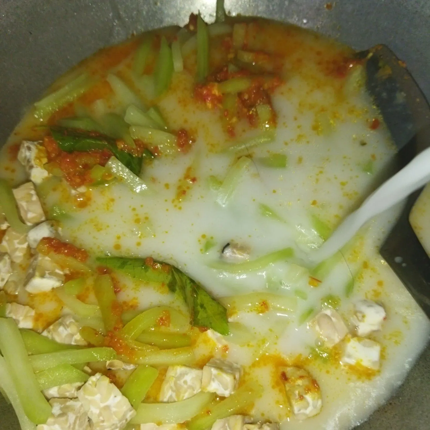 Step 8 Lontong Sayur Lodeh Labu Siam