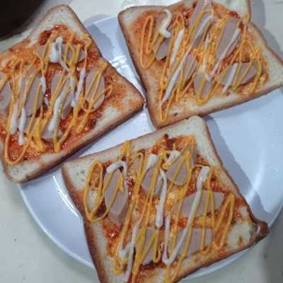 Step 2 Pizza Roti Tawar Sosis