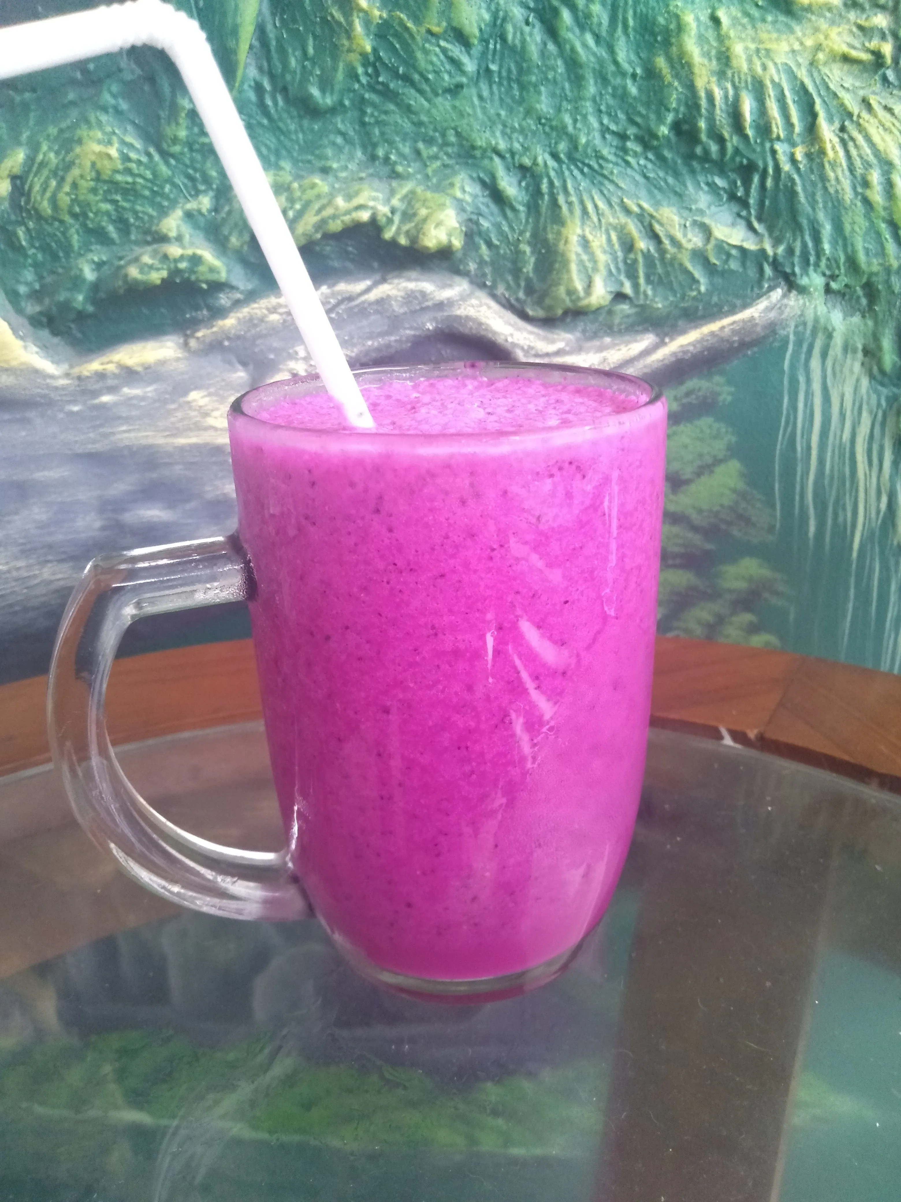 Step 5 dragon fruit milkshake