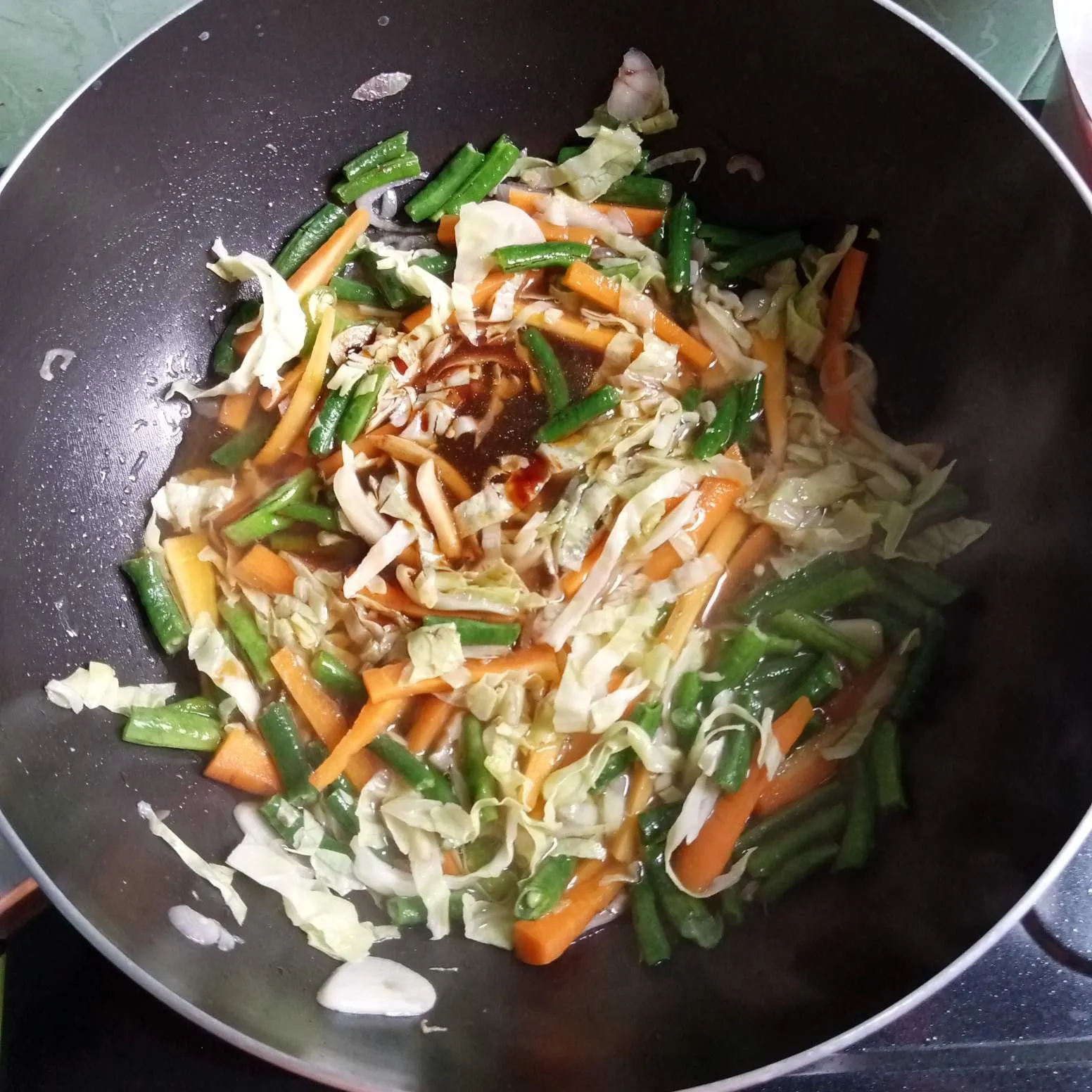 Step 6 Tumis Tahu Wortel Kacang Kubis