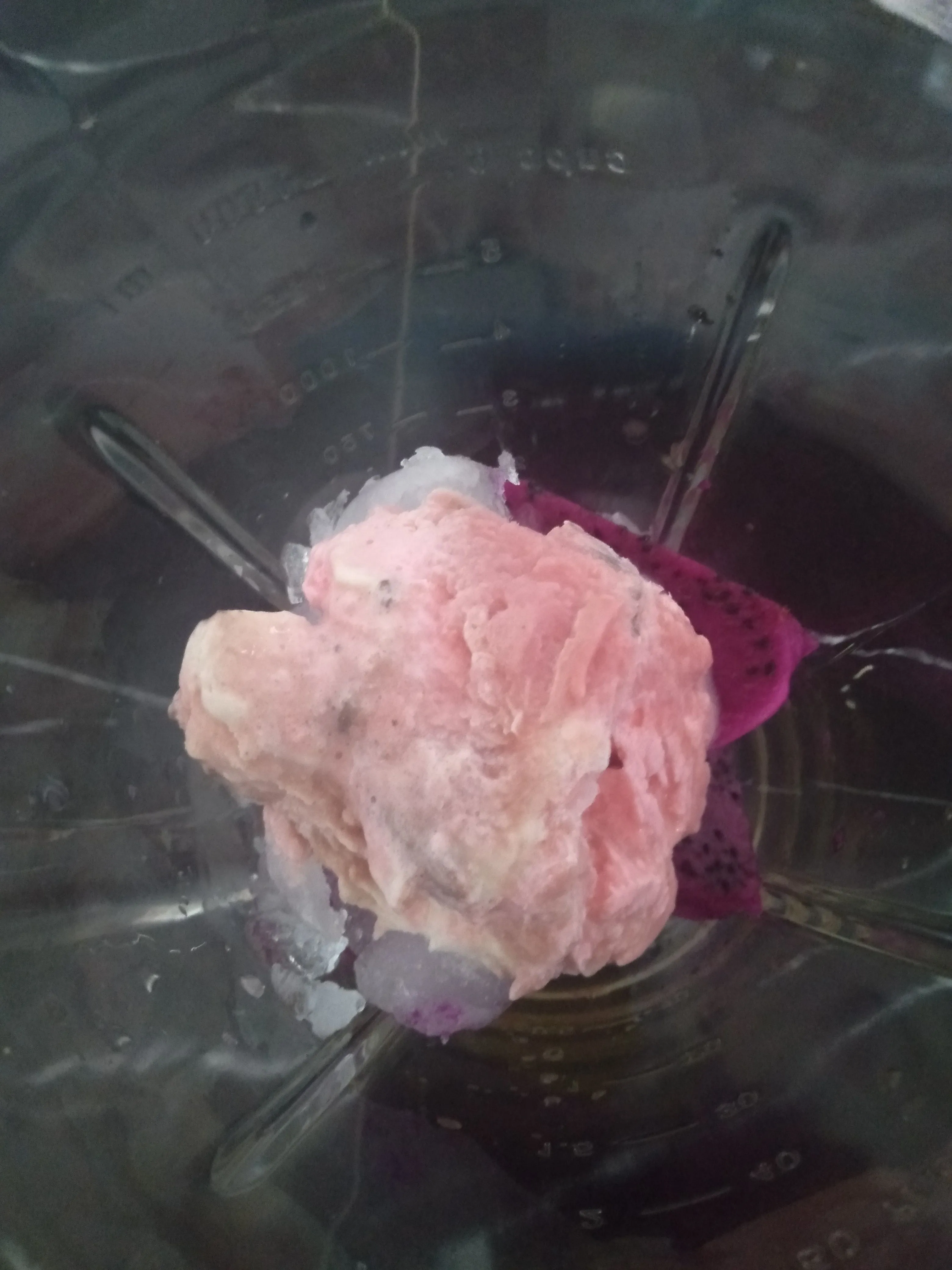 Step 2 dragon fruit milkshake