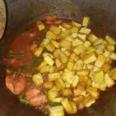 Step 4 Udang Tahu Masak Balado