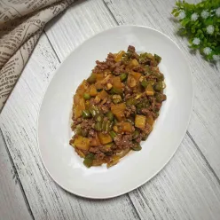 Tumis Daging Kentang Buncis