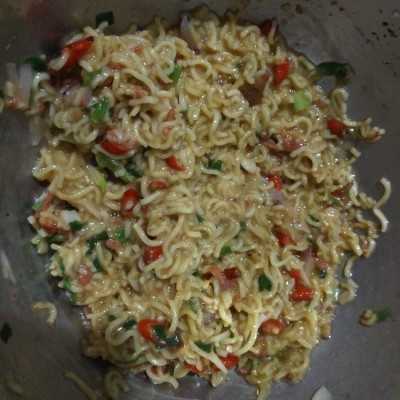 Step 7 Martabak Mie Kornet