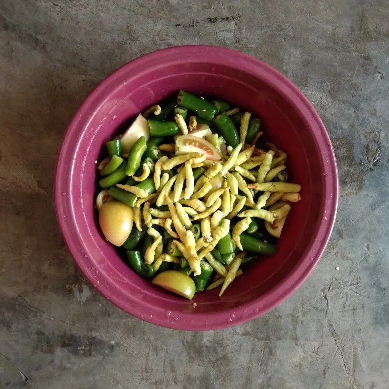 Step 1 sambal Cabe Hijau