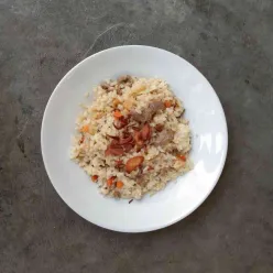 Nasi Goreng Daging Wortel dan Kubis