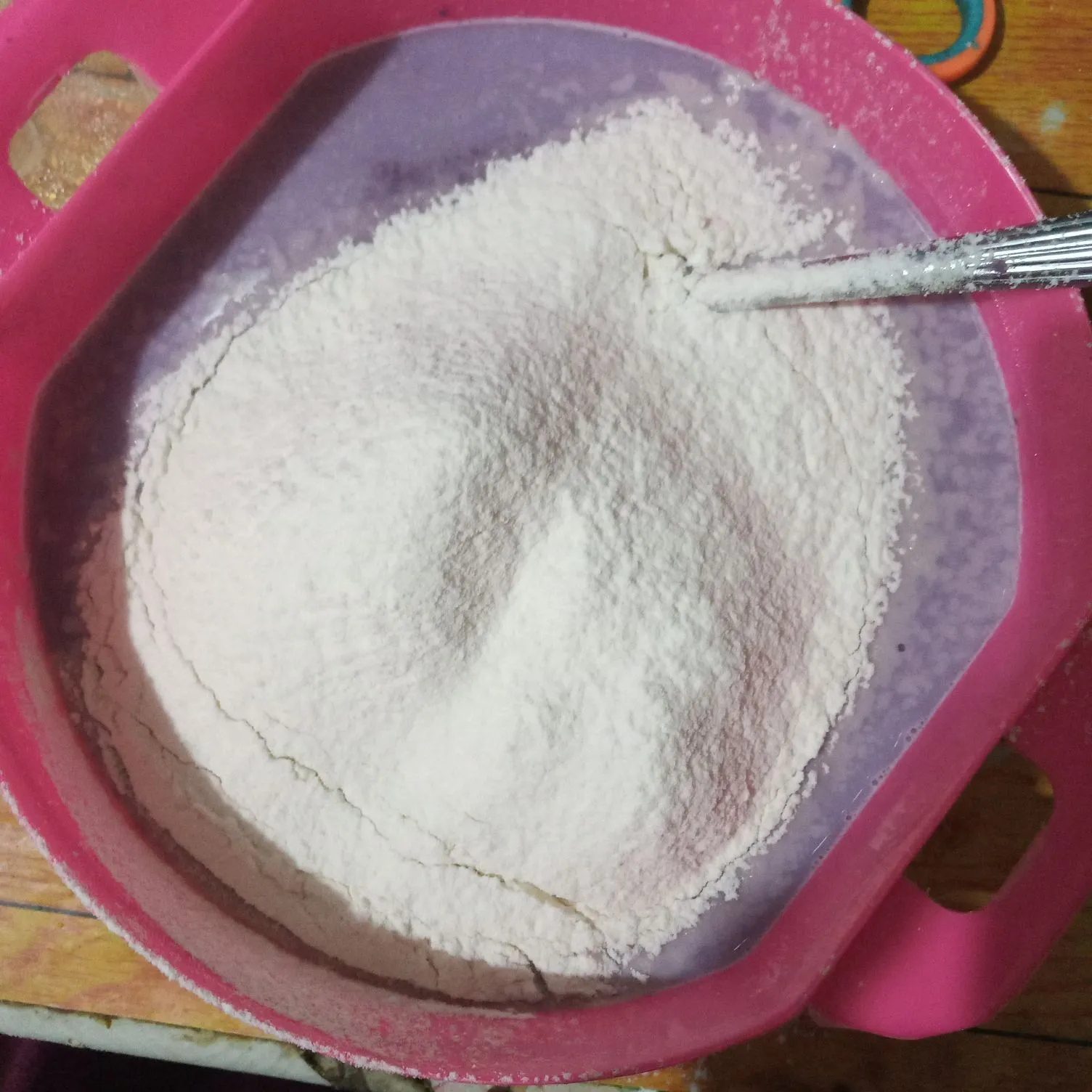Step 3 Kue Lumpur Ubi Ungu