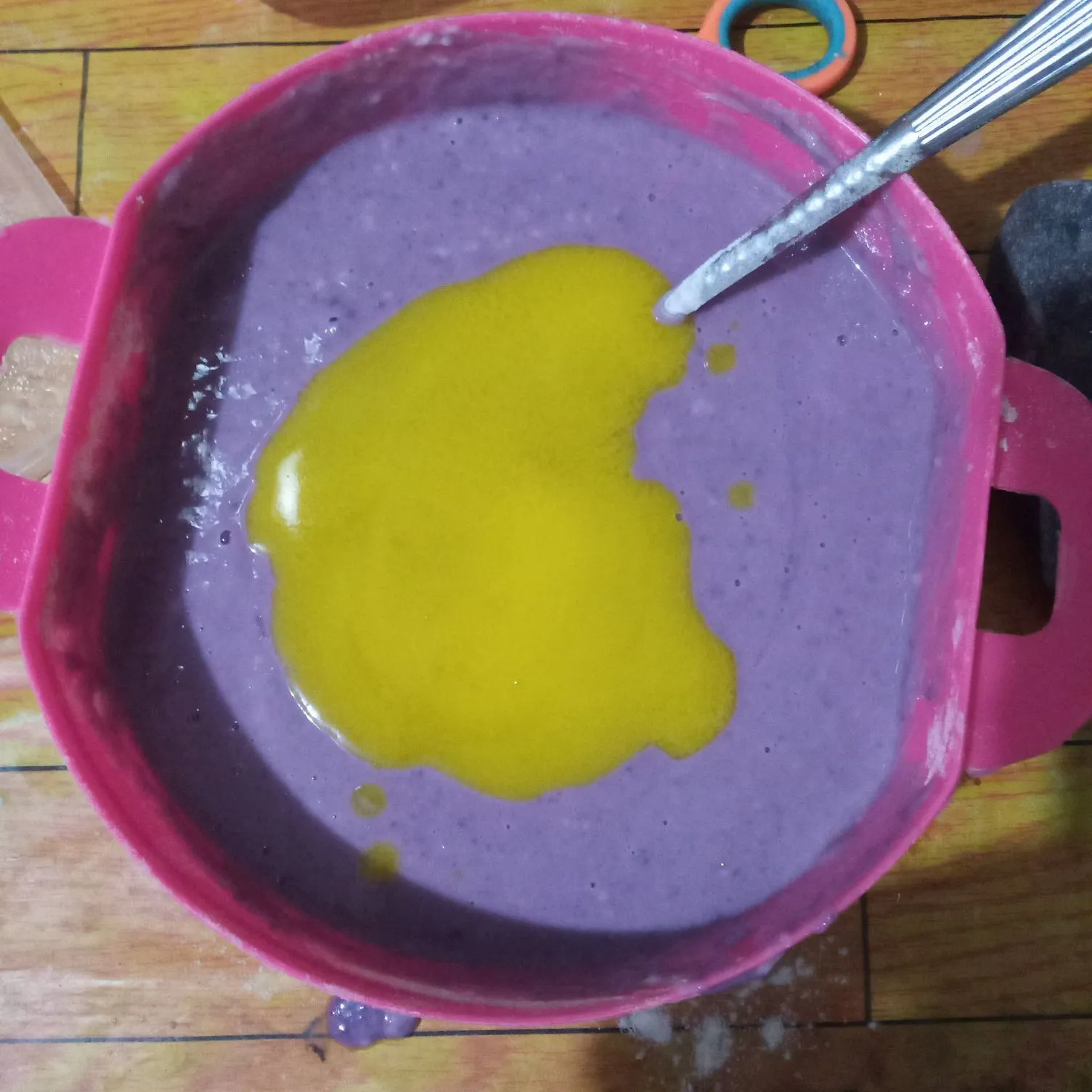 Step 4 Kue Lumpur Ubi Ungu