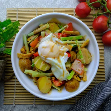 Salad Tempe Saus Wijen