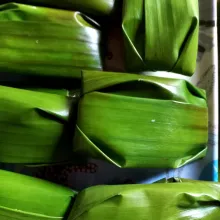 Lipat seperti amplop, lakukan sampai selesai. Lalu kukus selama 30 menit.
